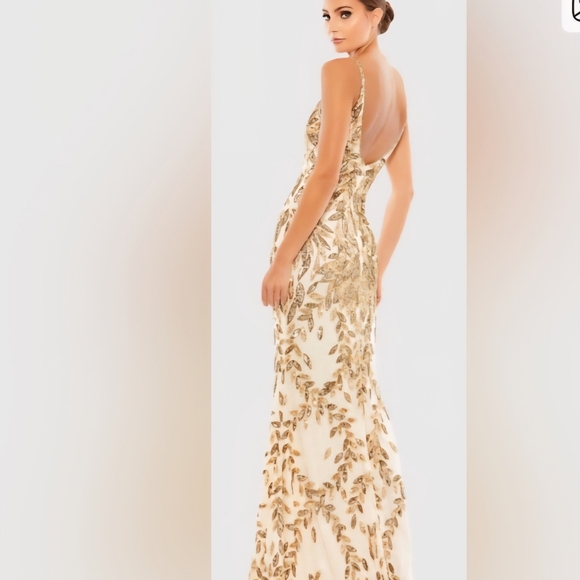 elegant gold dresses Mac Duggal 20528 main image 1